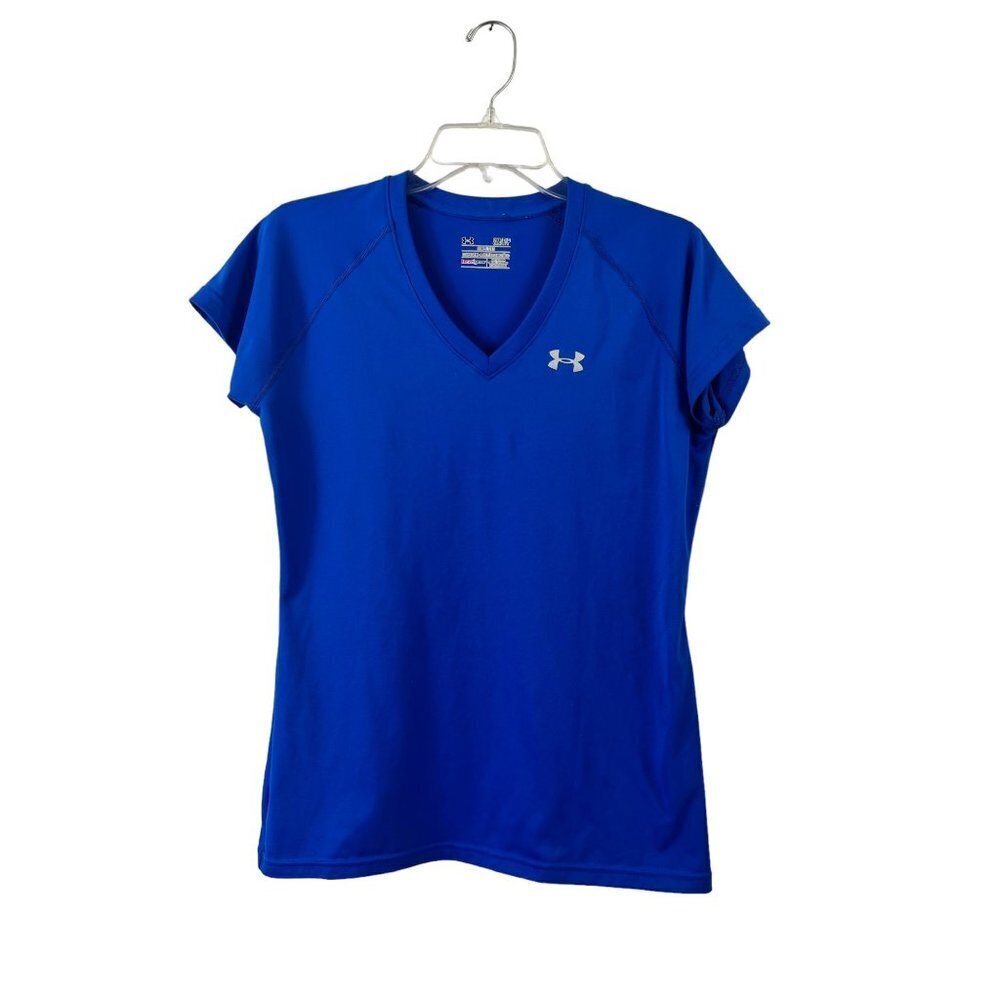 Under Armour Women's Royal Blue Semi-Fitted Shirt - Picture 1 of 5